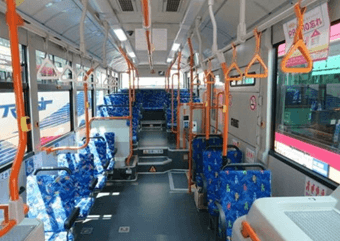 京成トランジットバス大型路線バス内装